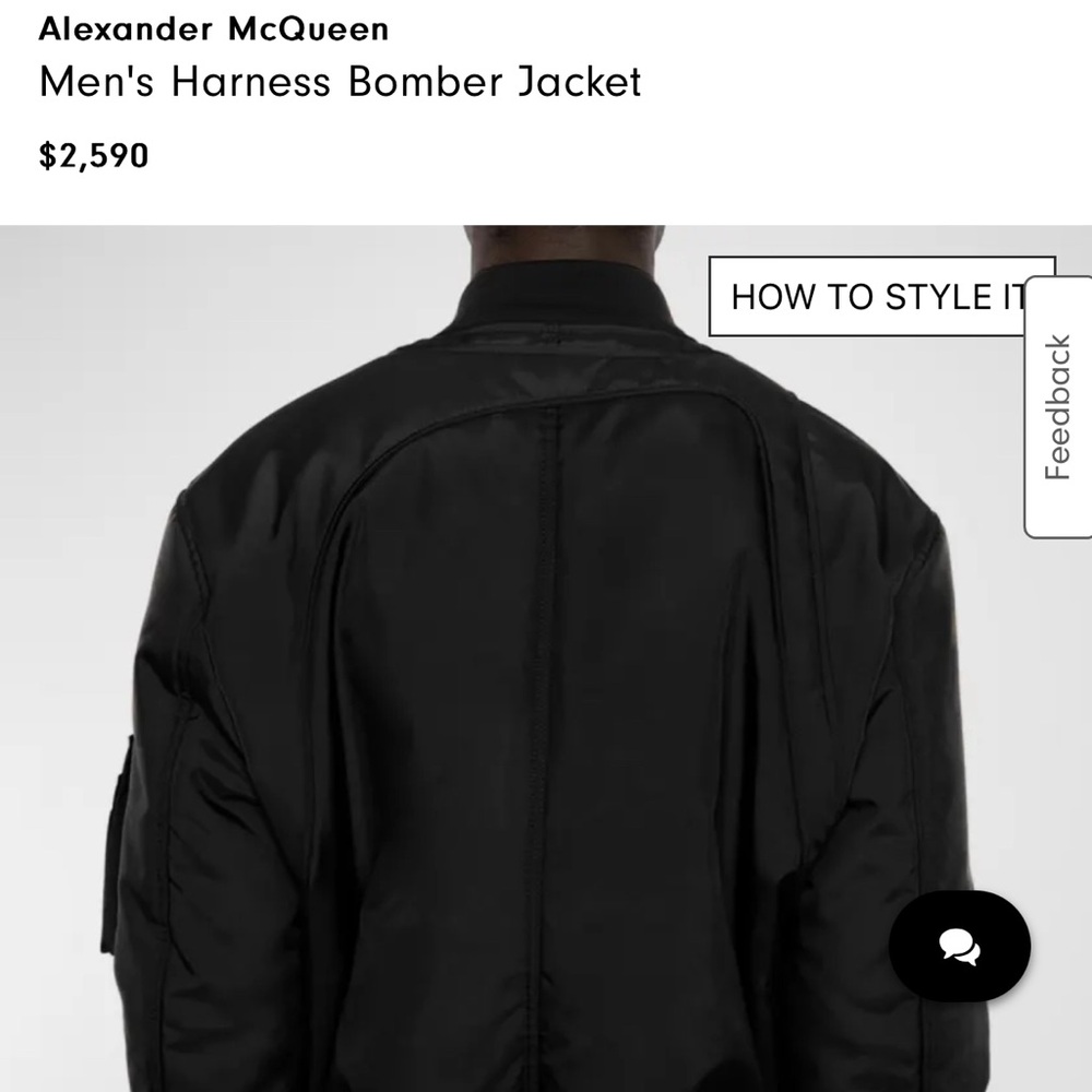 Alexander McQueen
Men's Harness Bomber Jacket